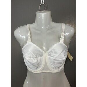 Vintage Mary Jane Bra Womens 32D White Style 74 Made In USA Underwire 80s